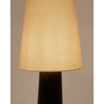 Čierno-krémová stojacia lampa s textilným tienidlom (výška 129 cm) Senni – Kave Home - Image 4