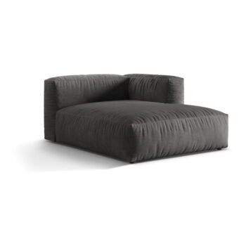 Sivý modul pohovky z textílie bouclé (pravý roh) Martina – Micadoni Home - Image 2