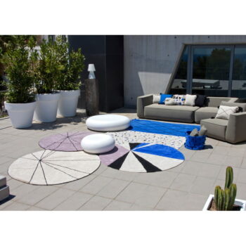 Krémový prateľný ručne tkaný bavlnený okrúhly koberec ø 160 cm Trace Beige – Lorena Canals – Obrázok 4