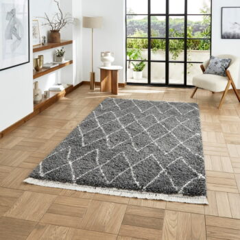 Tmavosivý koberec 200x290 cm Boho – Think Rugs - Image 4