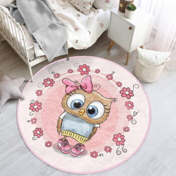 Ružový detský koberec ø 120 cm Comfort – Mila Home – Obrázok 2