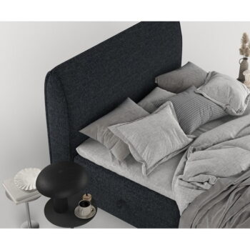 Čierna boxspring posteľ s úložným priestorom 160x200 cm Melba – Maison de Rêve - Image 10