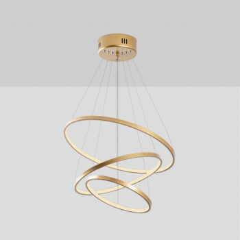 LED závesné svietidlo v zlatej farbe ø 50 cm Simit – Opviq lights - Image 2