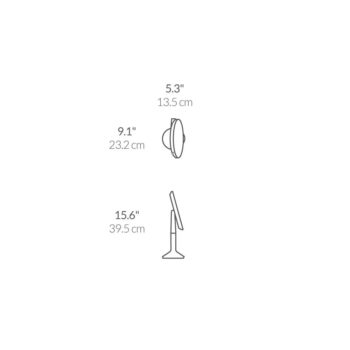 Kozmetické zrkadlo s osvetlením/zväčšovacie (5x) ø 20 cm Sensor Trio – simplehuman - Image 7