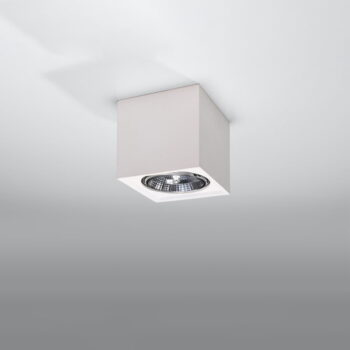 Biele stropné svietidlo 14x14 cm Duozone – Nice Lamps - Image 3