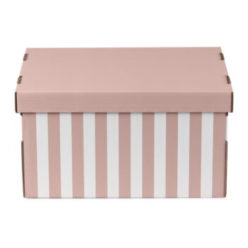 Kartónové úložné boxy v súprave 2 ks s vekom Stripes – Compactor - Image 3