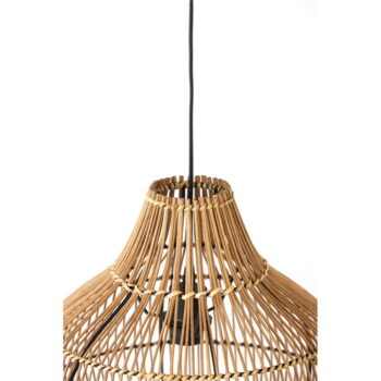 Hnedé stropné svietidlo s ratanovým tienidlom ø 40 cm Pacino - Light & Living - Image 6