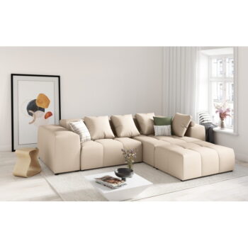 Béžový vankúš k modulárnej pohovke Rome - Cosmopolitan Design - Image 4