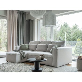 Krémovobiela rozkladacia rohová pohovka (variabilná) Homely Tommy – Miuform – Obrázok 10