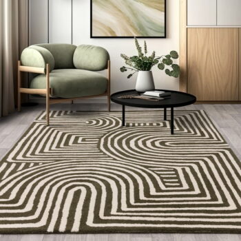 Zelený ručne tkaný vlnený koberec 120x170 cm Reef – Asiatic Carpets - Image 2