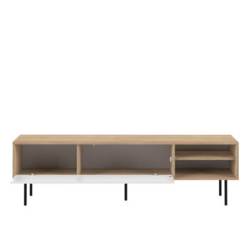 TV stolík v dekore duba v bielo-prírodnej farbe 165x40 cm Ampère – TemaHome - Image 9
