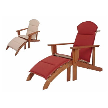 Hnedé drevené záhradné ležadlo Harper – Garden Pleasure - Image 2