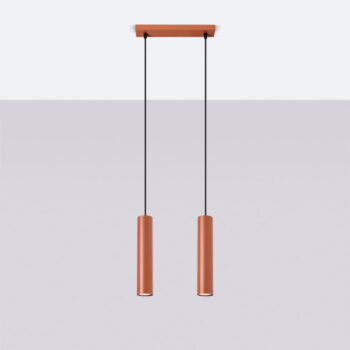 Závesné svietidlo v tehlovej farbe Castro – Nice Lamps - Image 3