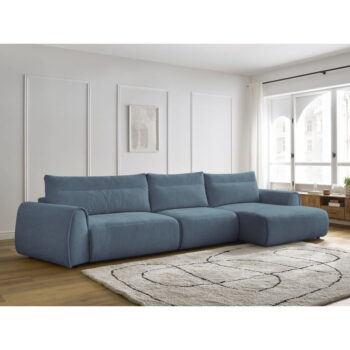 Modrá rohová pohovka Aden – Bobochic Paris - Image 3
