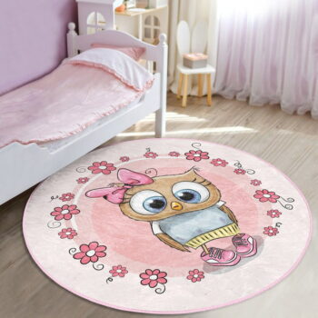 Ružový detský koberec ø 120 cm Comfort – Mila Home – Obrázok 7