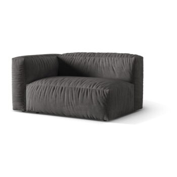 Sivý modul pohovky z textílie bouclé (ľavý roh) Martina – Micadoni Home - Image 2