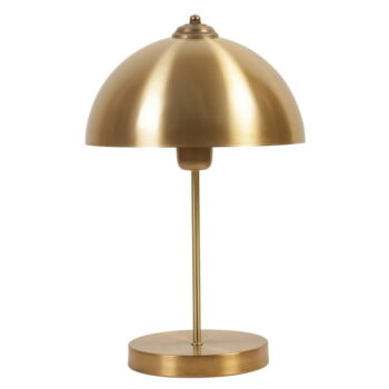 Stolová lampa v zlatej farbe s kovovým tienidlom (výška 40 cm) Lungo – Opviq lights