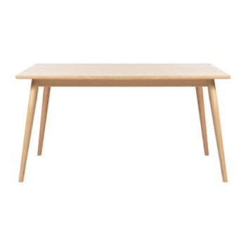 Rozkladací jedálenský stôl s doskou v dubovom dekore v prírodnej farbe 150x90 cm Barrali – Unique Furniture
