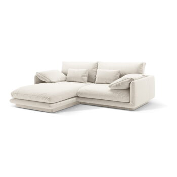 Biela rohová pohovka (ľavý roh) Torino – Micadoni Home - Image 2