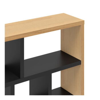 Knižnica v dekore duba v čierno-prírodnej farbe 150x198 cm Berlin – TemaHome - Image 5