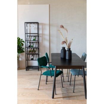 Čierna kovová vinotéka na 20 fliaš, 48x180 cm Cantor - Zuiver - Image 4