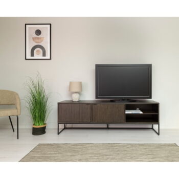 Tmavohnedý TV stolík v dekore duba 176x57 cm Bali – Tenzo – Obrázok 11
