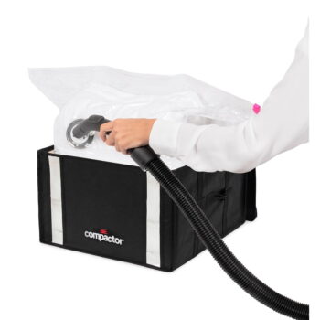 Čierny úložný box na oblečenie Compactor XXL Black Edition 3D Medium, 125 l – Obrázok 3