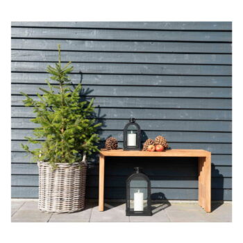 Záhradná lavica z tíkového dreva House Nordic Benidorm, 90 x 30 cm – Obrázok 7