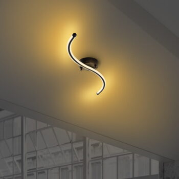 Čierne LED stropné svietidlo 10x67 cm Yilan – Opviq lights - Image 5