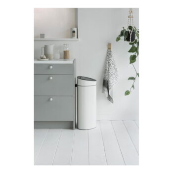 Biely dotykový oceľový odpadkový kôš 40 l Touch Bin – Brabantia - Image 4