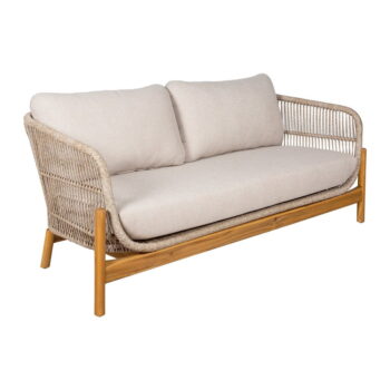Záhradná lounge súprava z masívu akácie v krémovo-prírodnej farbe pre 4 Terracina – House Nordic - Image 2