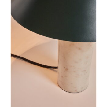 Zelená stolová lampa s kovovým tienidlom (výška 32 cm) Valentine - Kave Home – Obrázok 5