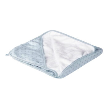 Modrá bavlnená detská osuška s kapucňou 80x80 cm Lil Planet - Roba – Obrázok 4