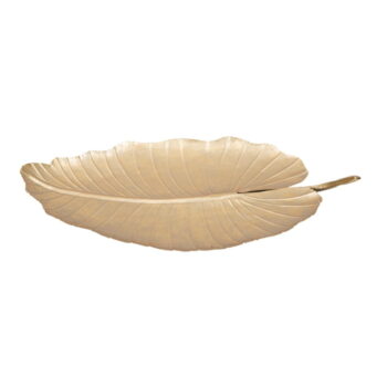 Dekorácia v zlatej farbe Mauro Ferretti Leaf, 35,5 × 23 cm - Image 4