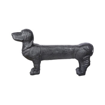 Čierna záhradná lavica Dachshund – Esschert Design – Obrázok 3