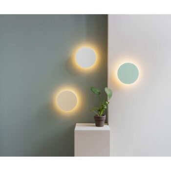 Biele LED nástenné svietidlo s časovačom/na diaľkové ovládanie na USB ø 19 cm Dot – Remember - Image 2