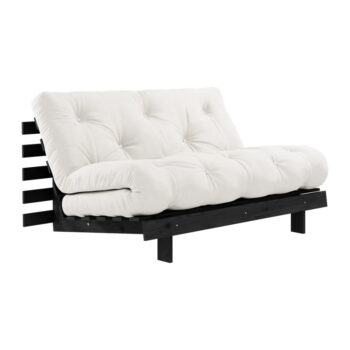 Krémovobiela rozkladacia pohovka 140 cm Roots Black Night – Karup Design - Image 2