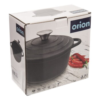 Liatinový hrniec s pokrievkou 2,7 l Litina – Orion – Obrázok 6