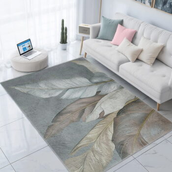 Zeleno-sivý prateľný behúň 80x200 cm Dusty Leaves – Mila Home - Image 5