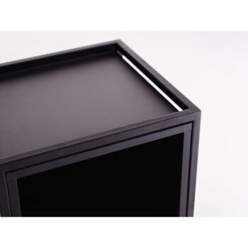 Čierna nízka komoda 145x60 cm Skap - CustomForm - Image 5
