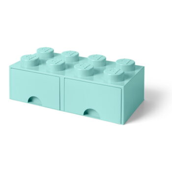 Mentolovozelený úložný box s dvoma zásuvkami LEGO® - Image 2