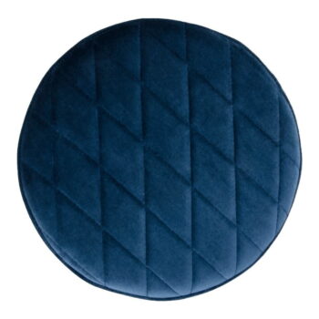 Modrý zamatový puf Bonami Essentials Ejby - Image 2