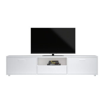 Biely TV stolík 177x38 cm Media – Tvilum – Obrázok 6