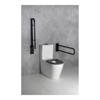 Nástenné madlo do kúpeľne z nehrdzavejúcej ocele 83 cm Handicap U – Sapho – Obrázok 2