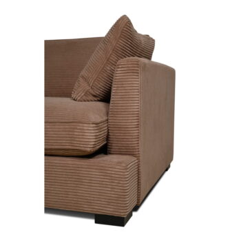 Svetlohnedá menčestrová pohovka 132 cm Mobby – Scandic - Image 6