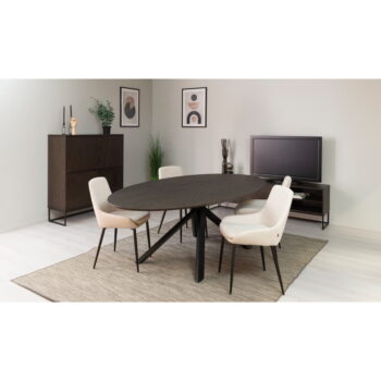 Jedálenský stôl s doskou v dubovom dekore 120x240 cm Cox – Tenzo - Image 7