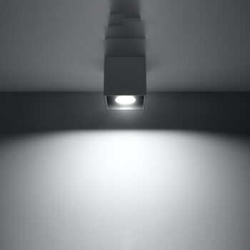 Tmavosivé bodové svietidlo 10x10 cm Geo – Nice Lamps - Image 5