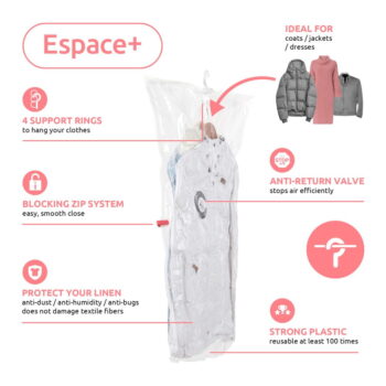 Vákuové vrecia v súprave 2 ks Espace – Compactor - Image 2