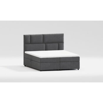 Sivá boxspring posteľ s úložným priestorom 160x200 cm Lola – Ropez - Image 2