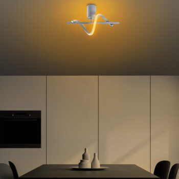 Sivé LED stropné svietidlo ø 7 cm Likma – Opviq lights - Image 4